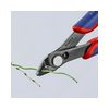 Oldalcsípő fogó 62HRC max.d1,2/0,6mm nyitórugós piros-kék normál 125mm Super Knips KNIPEX - 7881125