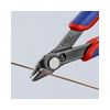 Oldalcsípő fogó 62HRC max.d1,2/0,6mm nyitórugós piros-kék normál 125mm Super Knips KNIPEX - 7881125